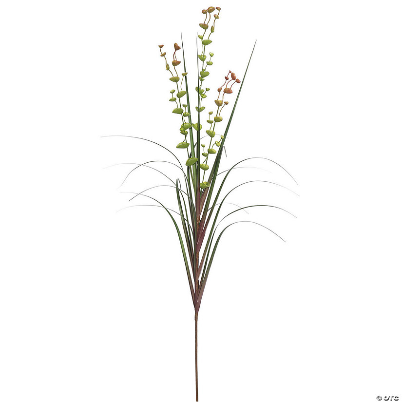 Vickerman 36" Artificial Green Grass and Eucalyptus Spray Includes 6 sprays per pack Image