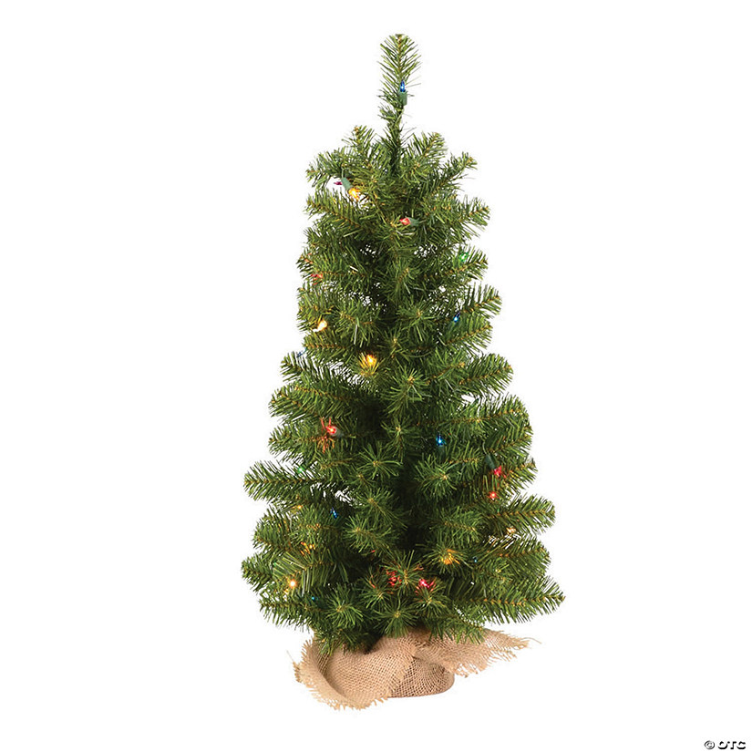 Vickerman 36" Felton Pine Christmas Tree with Multi-Colored Lights Image