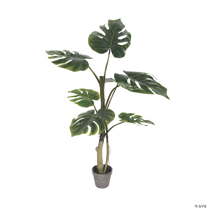 Vickerman 38" Artificial Potted Grand Split Philodendron Tree Image