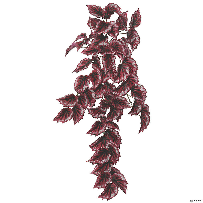 Vickerman 38" Artificial Red Begonia Hanging Bush Image