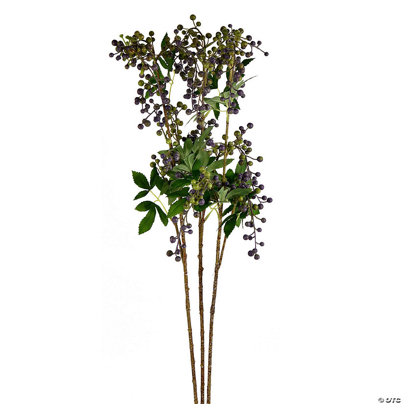 Vickerman 38" Artificial Violet Berry Spray Includes 3 sprays per pack Image