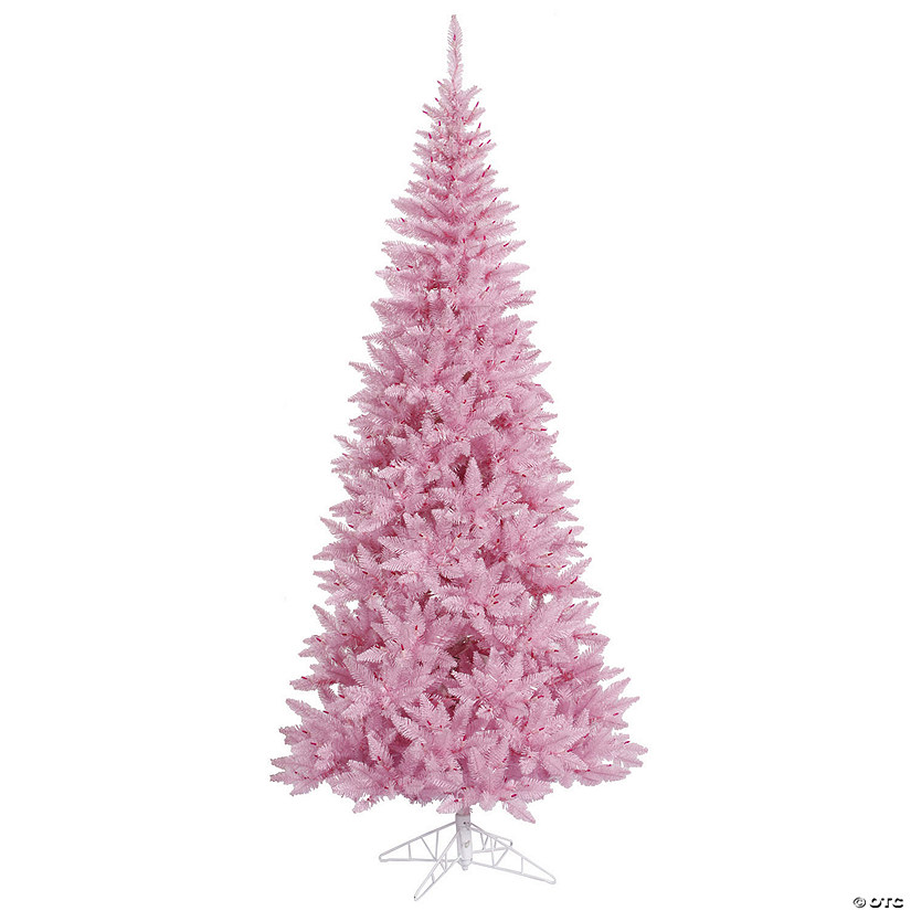 Vickerman 4.5' Pink Fir Slim Artificial Christmas Tree, Unlit Image