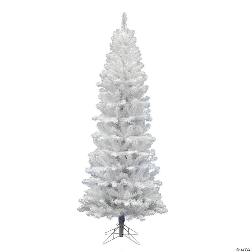 Vickerman 4.5' White Salem Pencil Pine Christmas Tree - Unlit Image