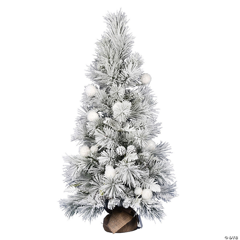 Vickerman 4' Frosted Beacon Pine Artificial Christmas Tree, Unlit Image