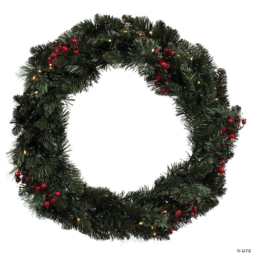 Vickerman 4 Piece Front Door Decor Set, Warm White LED Lights Image