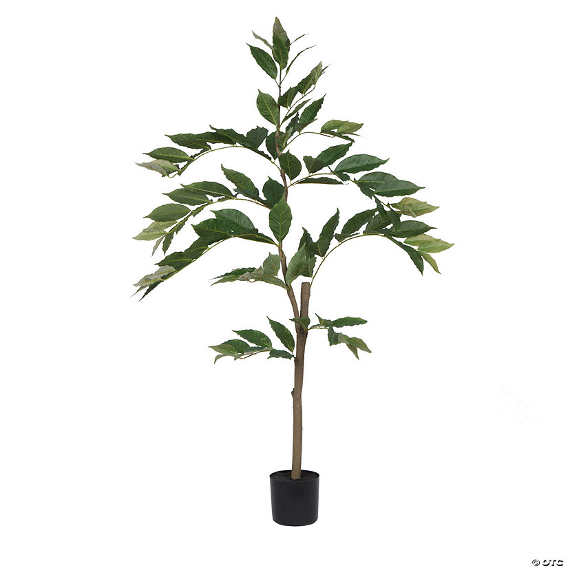 Vickerman 4' Potted Artificial Green Nandina Tree Image