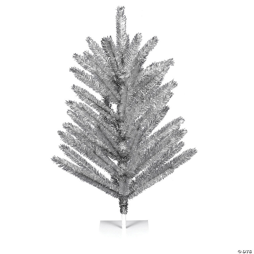 Vickerman 4' x 35" Vintage Aluminum Artificial Christmas Tree, Unlit Image