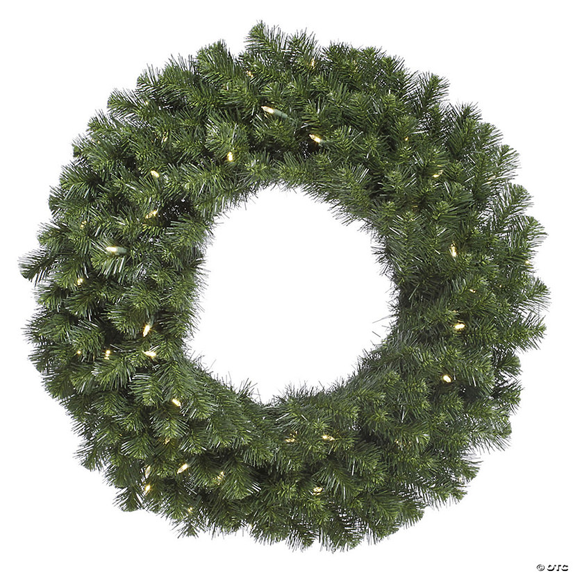 Vickerman 42" Douglas Fir Artificial Christmas Wreath, Warm White LED Lights Image