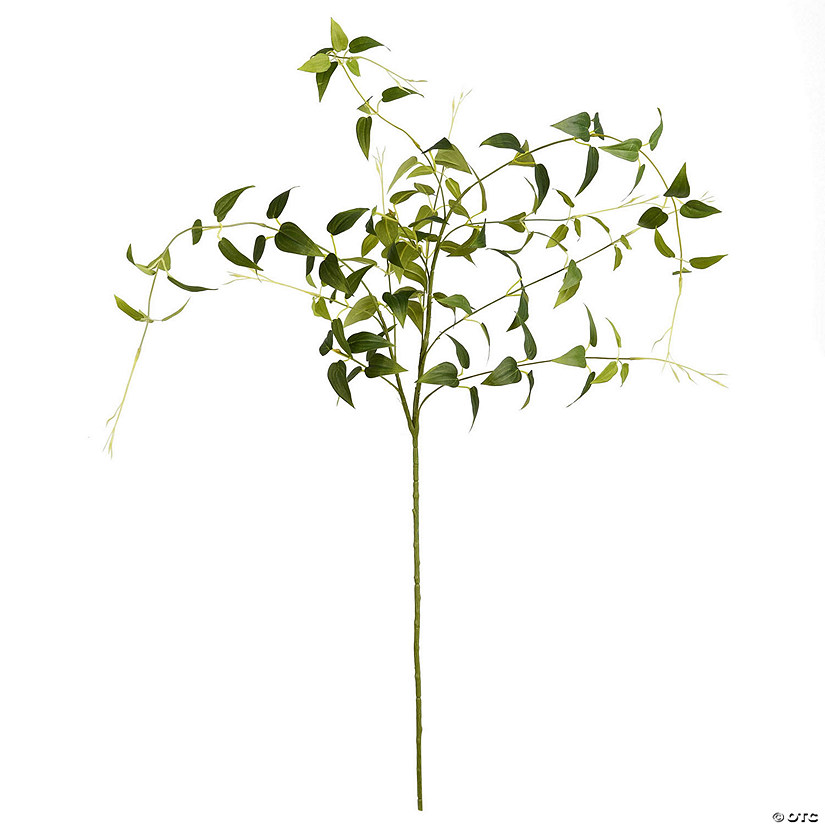 Vickerman 43" Artificial Green Clematis Leaves Spray. Includes 3 sprays per pack. Image