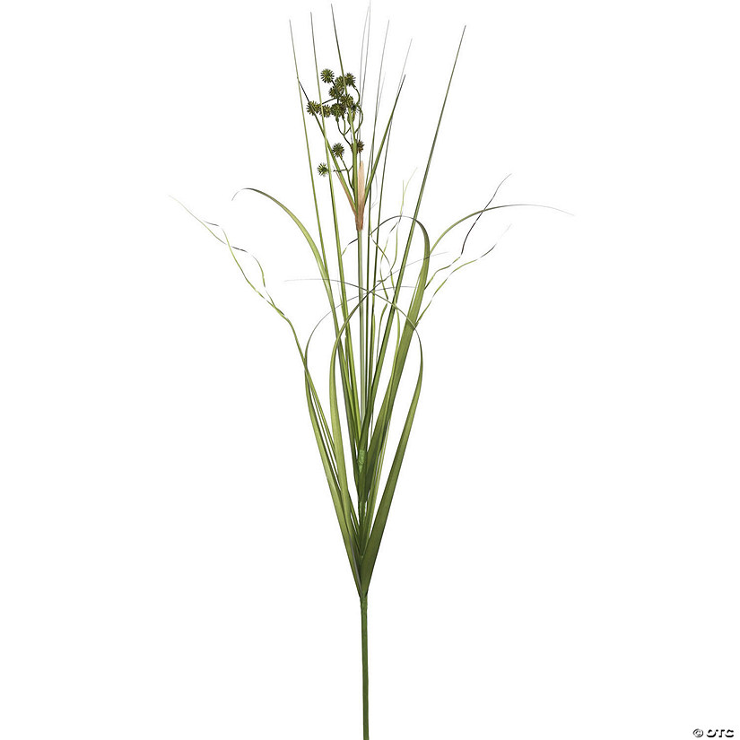 Vickerman 44" PVC Artificial Green Grass with Pomp Balls Spray Includes 4 sprays per pack Image