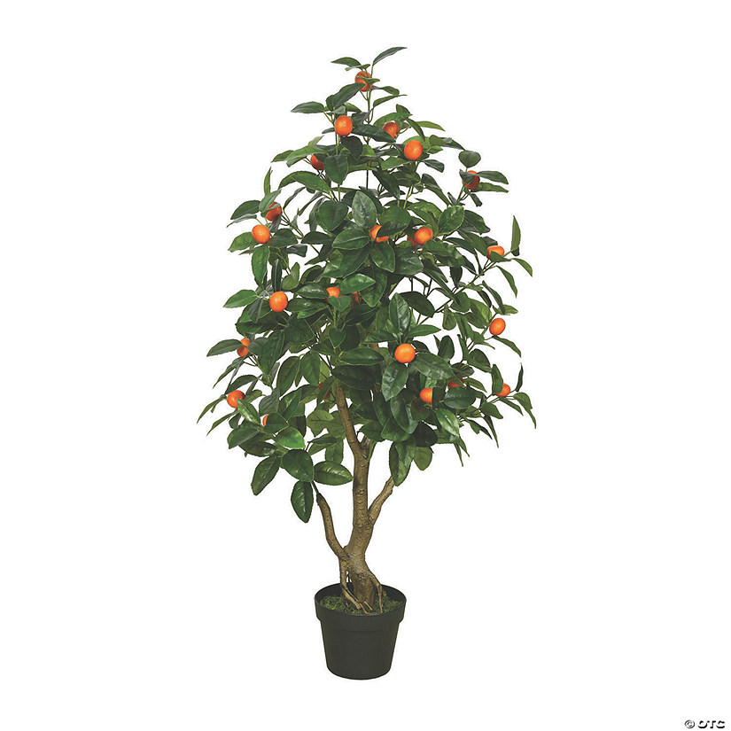 Vickerman 48"  Artificial Green and Orange - Real Touch Orange Tree Image