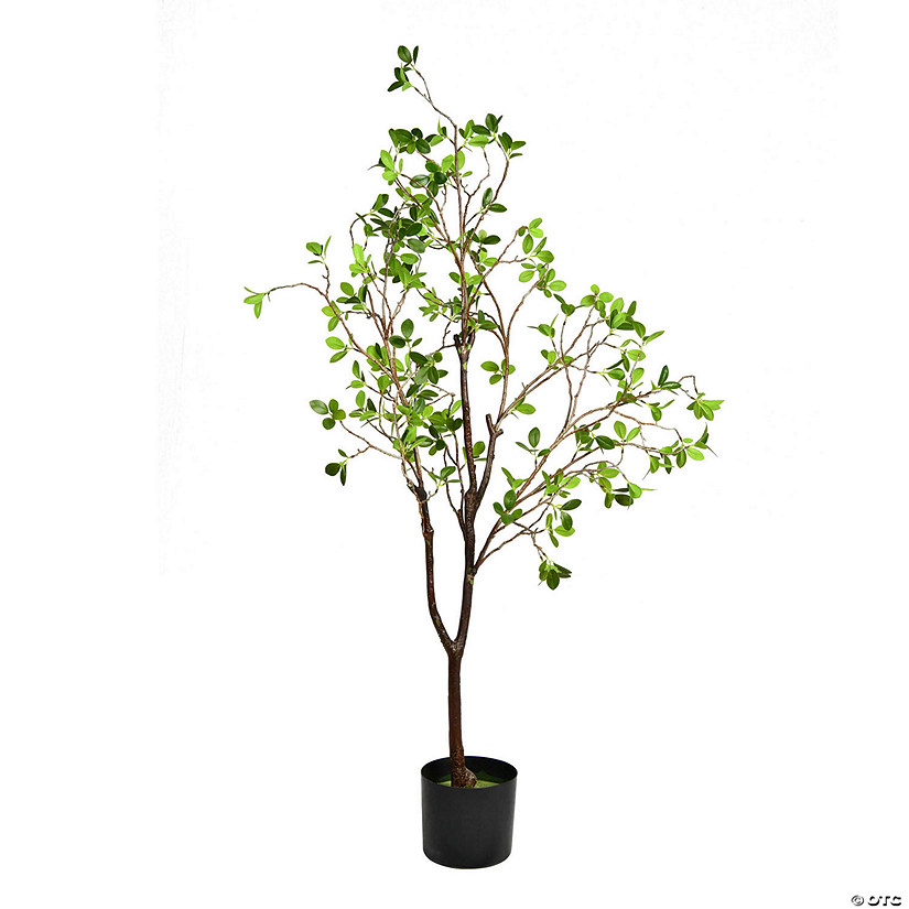 Vickerman 48" Artificial Potted Milan Leaf Tree Image