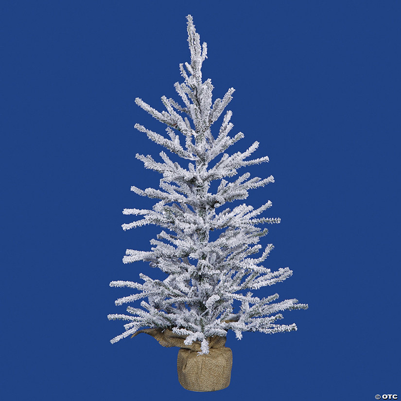 Vickerman 48" Flocked Angel Pine Christmas Tree - Unlit Image