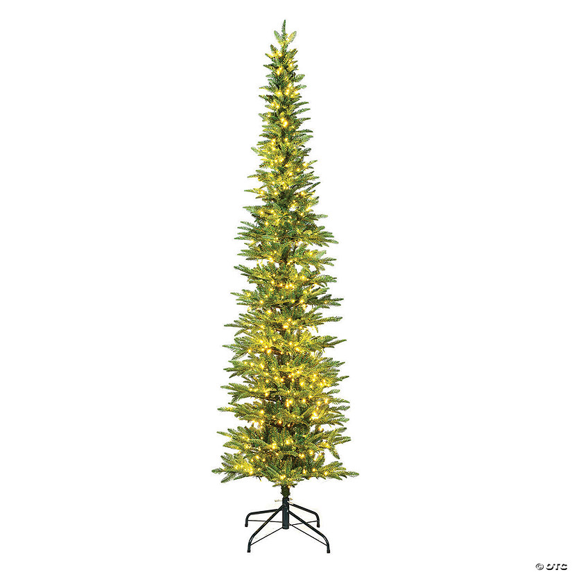 Vickerman 5.5' Compton Pole Artificial Christmas Tree featuring Warm White LED Lights Image