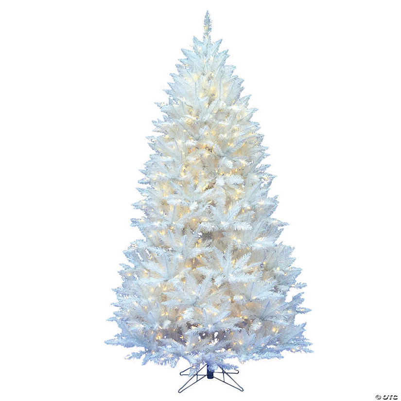 Vickerman 5.5' Sparkle White Spruce Christmas Tree with Warm White LED Lights Image