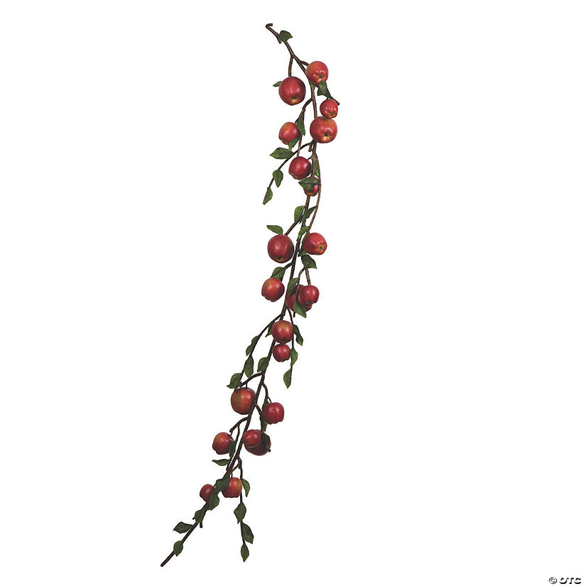 Vickerman 5' Artificial Green and Red Country Apples Garland Image