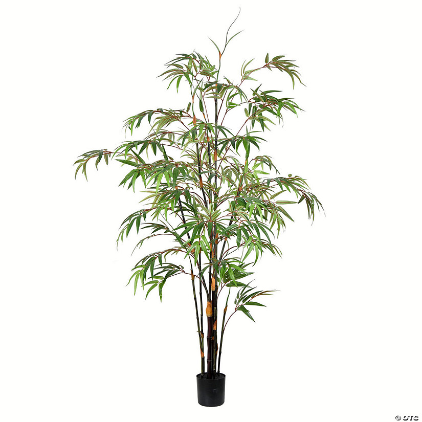 Vickerman 5' Artificial Potted Black Japanese Bamboo Tree Image