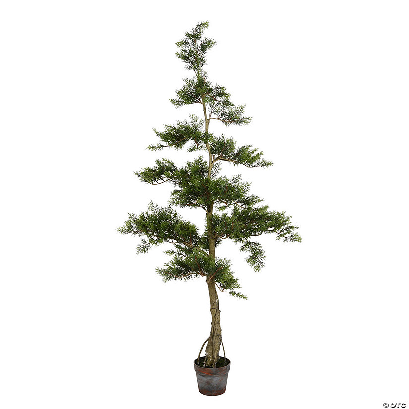 Vickerman 5' Artificial Potted Cedar Tree Image