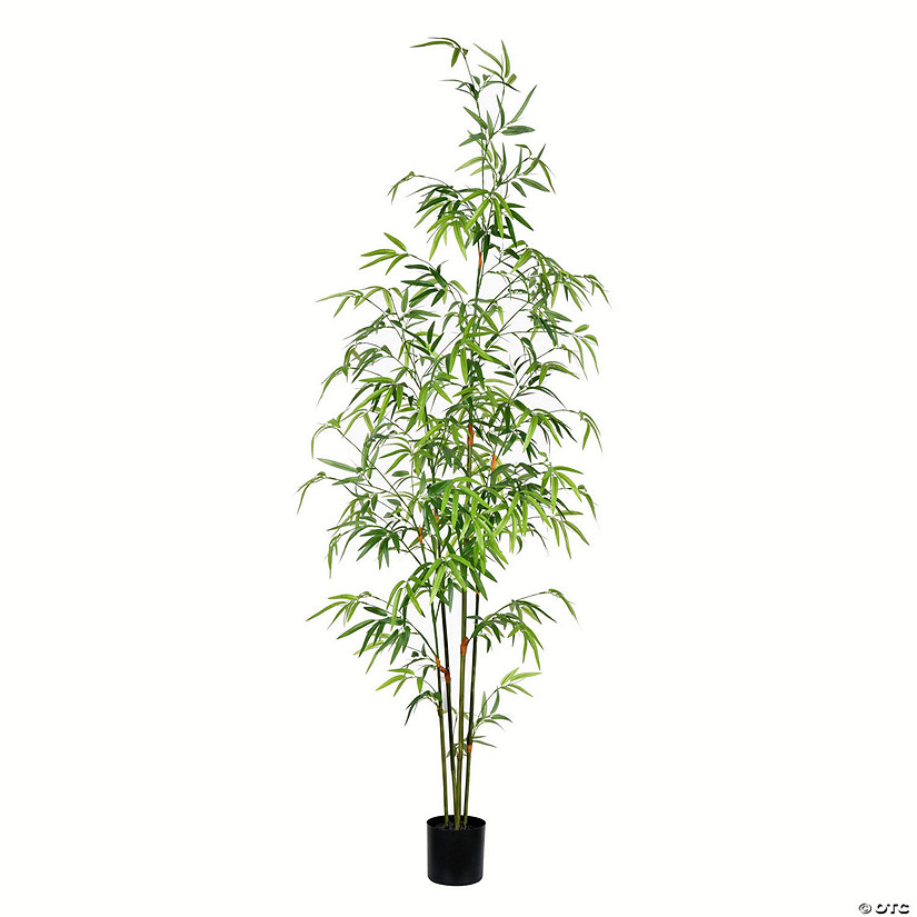 Vickerman 5' Artificial Potted Mini Bamboo Tree Image