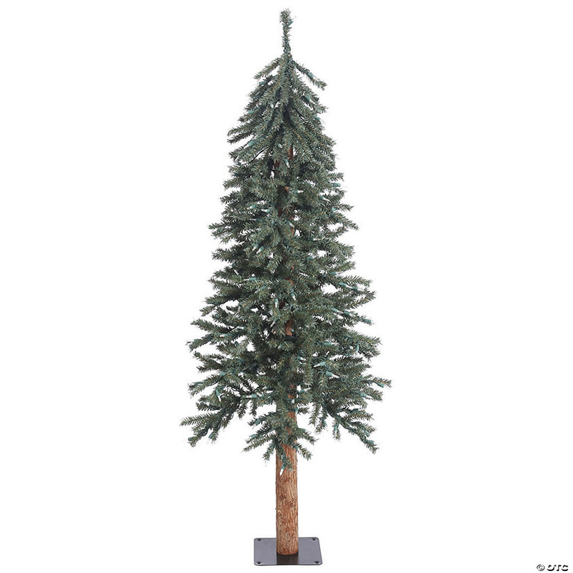 Vickerman 5' Natural Bark Alpine Christmas Tree - Unlit Image