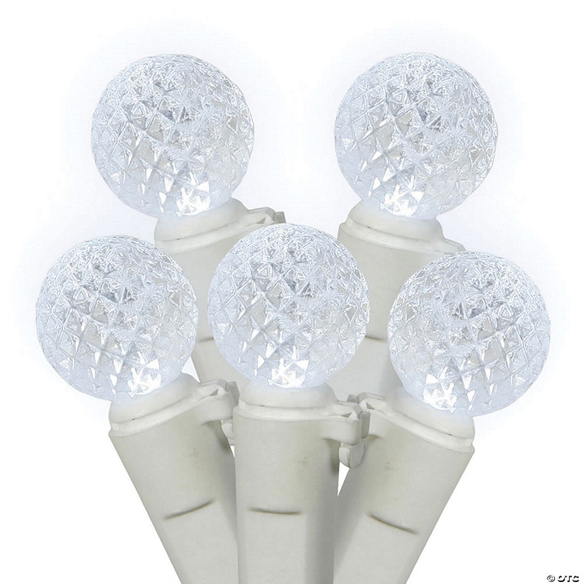 Vickerman 50 Lights LED Cool White with White Wire Set - 25' Long Image