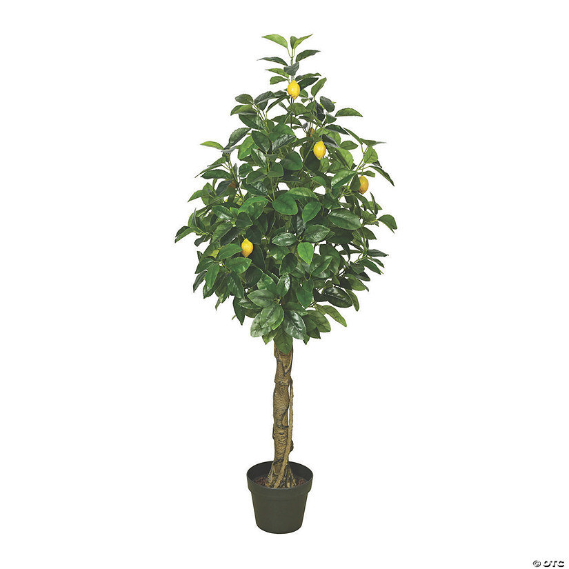 Vickerman 51"  Artificial Green and Yellow Real Touch Lemon Tree Image
