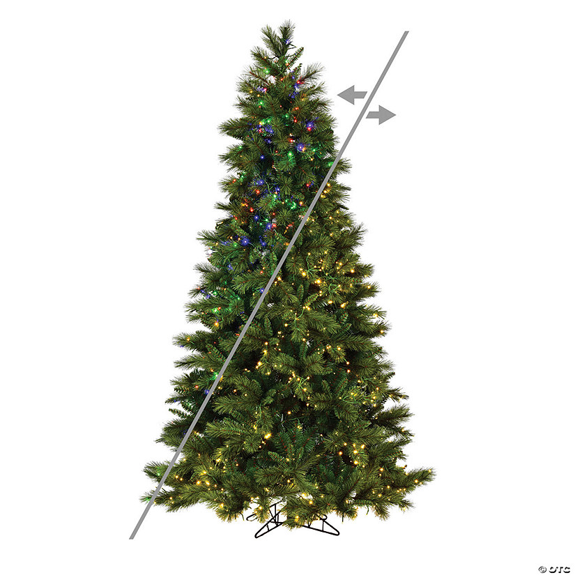 Vickerman 6.5' Brighton Pine Artificial Christmas Tree, LED Color