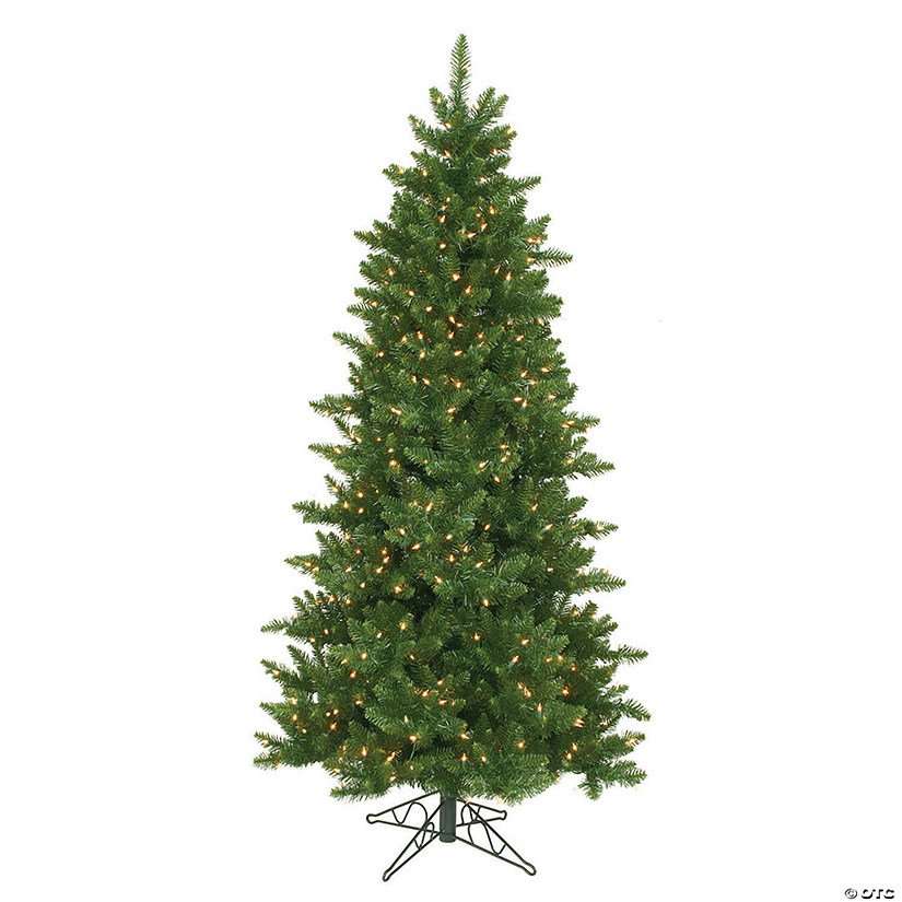 Vickerman 6.5' Camdon Fir Slim Christmas Tree with Clear Lights Image