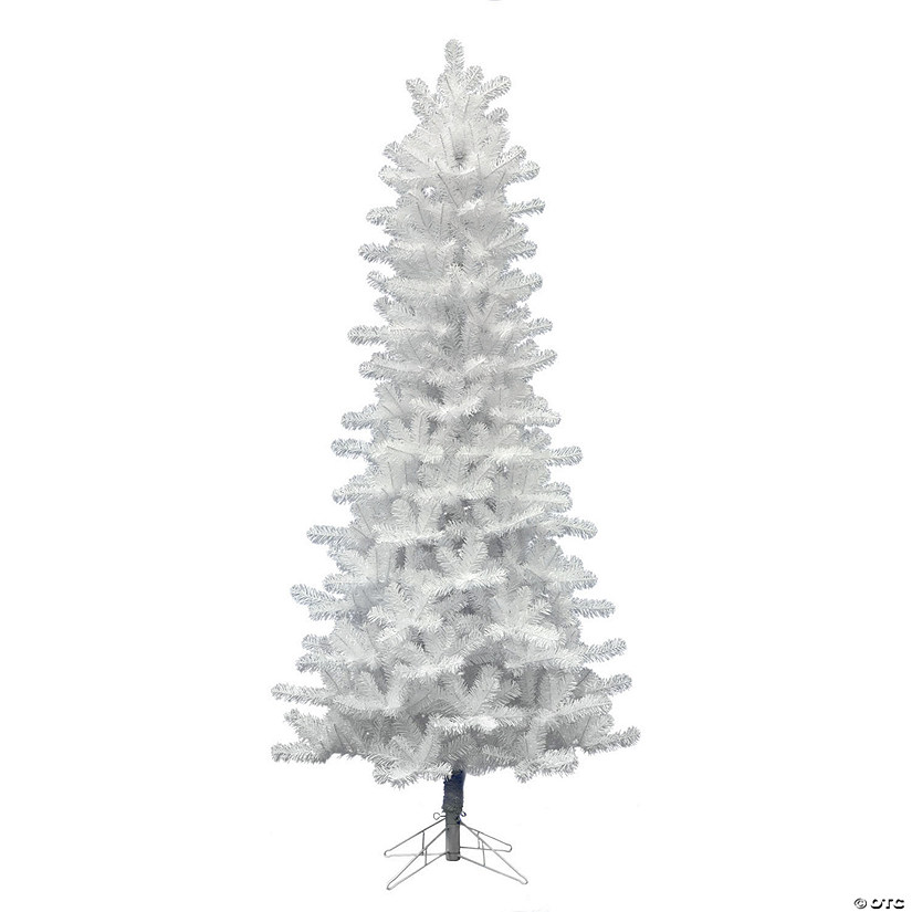 Vickerman 6.5' Crystal White Pine Slim Artificial Christmas Tree, Unlit Image