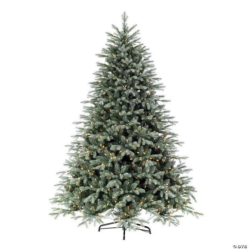 Vickerman 6.5' Imperial Blue Spruce Artificial Christmas Tree, Dura-Lit&#174; LED Warm White Mini Lights Image