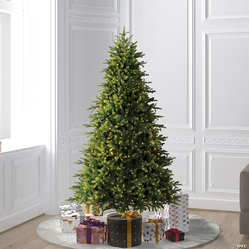 Vickerman 6.5' Jersey Fraser Fir Artificial Christmas Tree, Dura-Lit&#174; LED Warm White Mini Lights Image