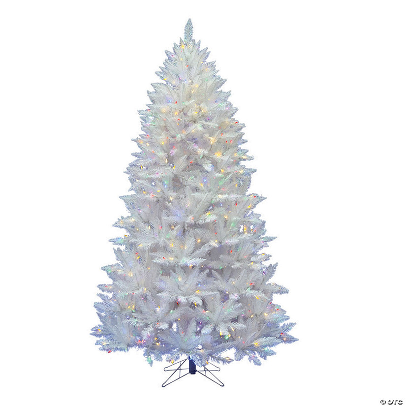 Vickerman 6.5' Sparkle White Spruce Christmas Tree with Multi-Colored LED Lights Image