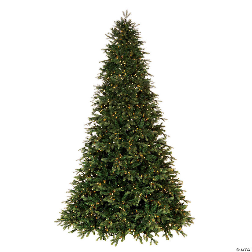 Vickerman 6.5' x 50" Douglas Fir Artificial Pre-Lit Christmas Tree, Warm White 3mm Low Voltage LED Wide Angle Lights. Image