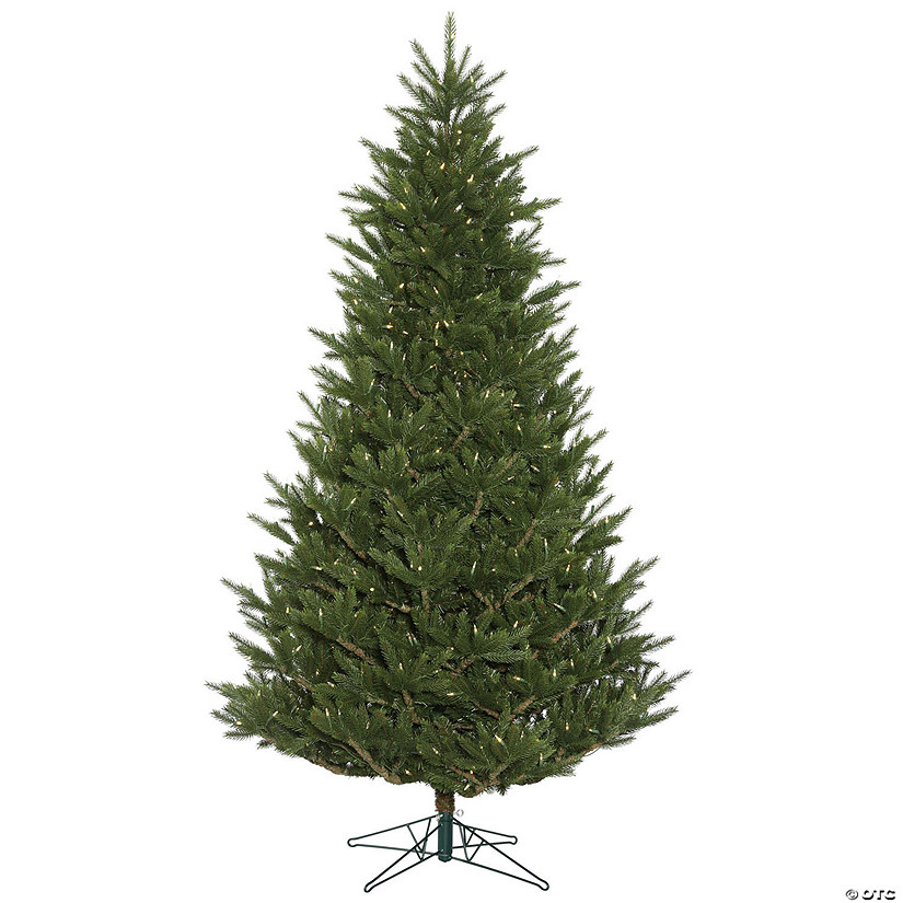 Vickerman 6.5' x 51" Fresh Fraser Fir Artificial Christmas Tree, Warm White Dura-lit LED Lights Image