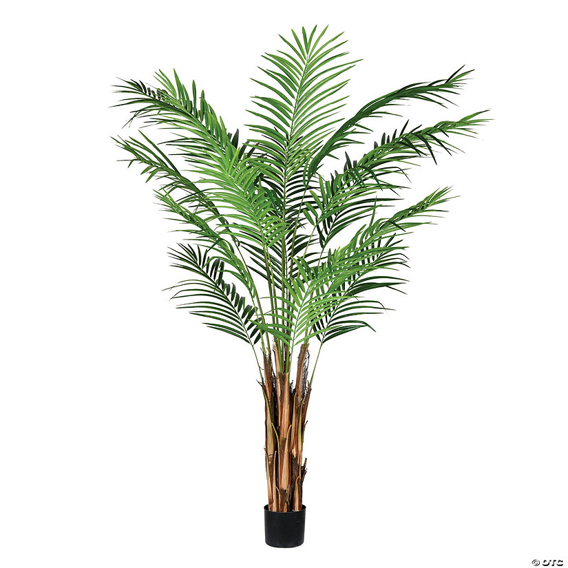 Vickerman 6' Artificial Potted Giant Areca Palm Tree Image