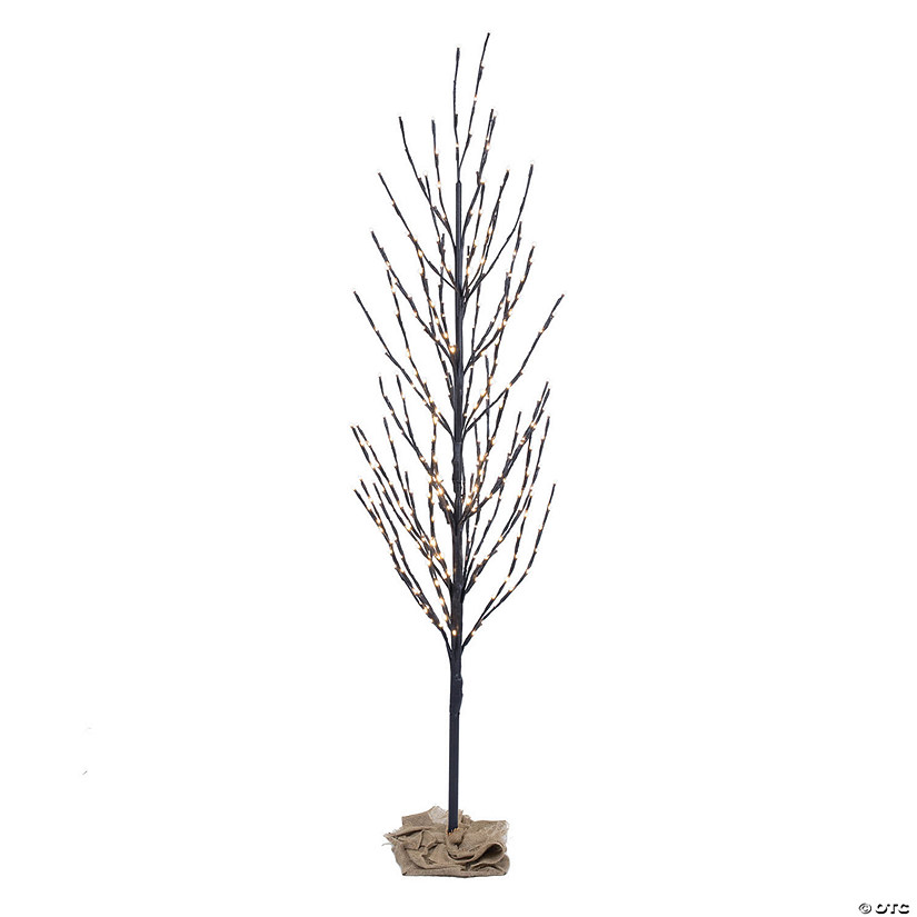 Vickerman 6' Brown Artificial Christmas Tree LED 560 Warm White Lights Image