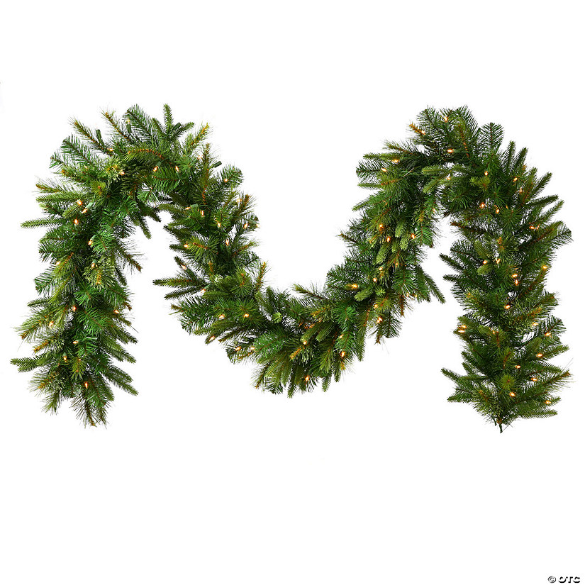 Vickerman 6' Cashmere Pine Artificial Christmas Garland, Warm White Battery Operated LED Lights Image