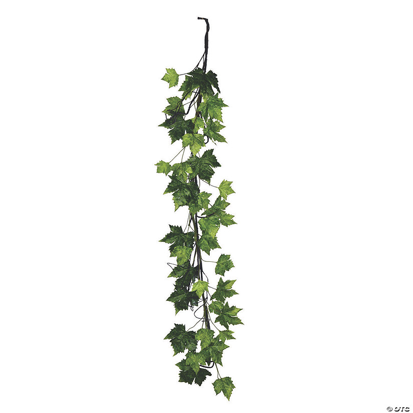 Vickerman 6' Green French Platanus Leaf Garland Image