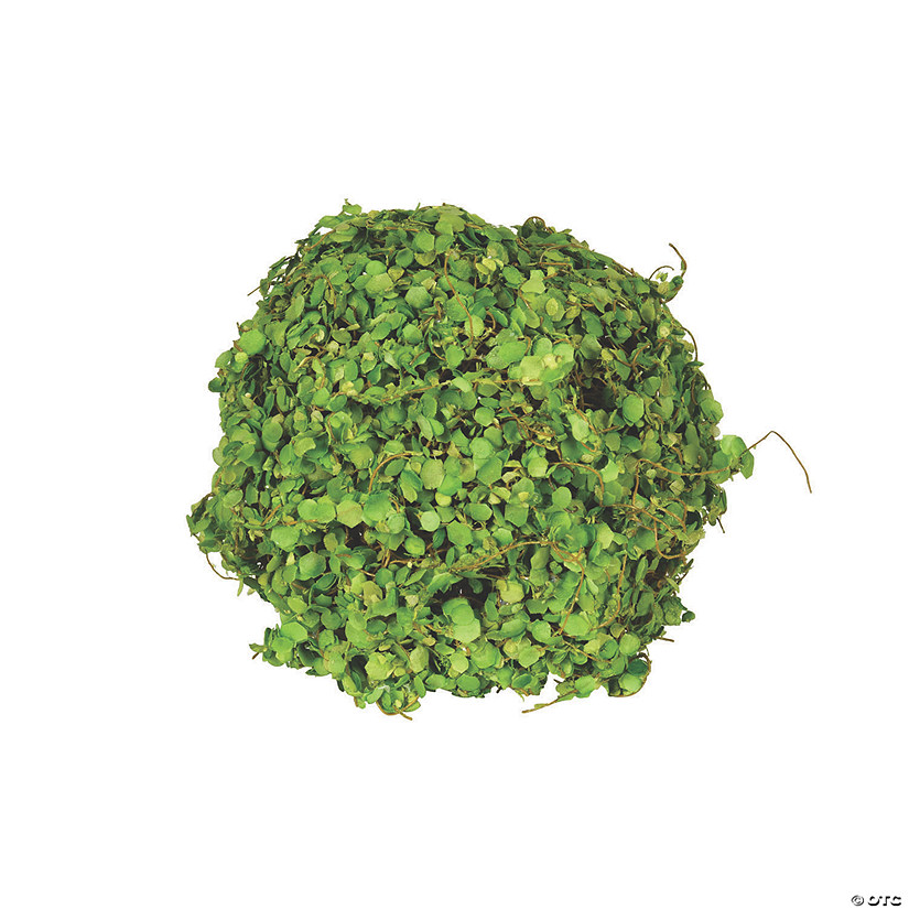 Vickerman 6" Green Mini Leaf Ball - 2/pk Image