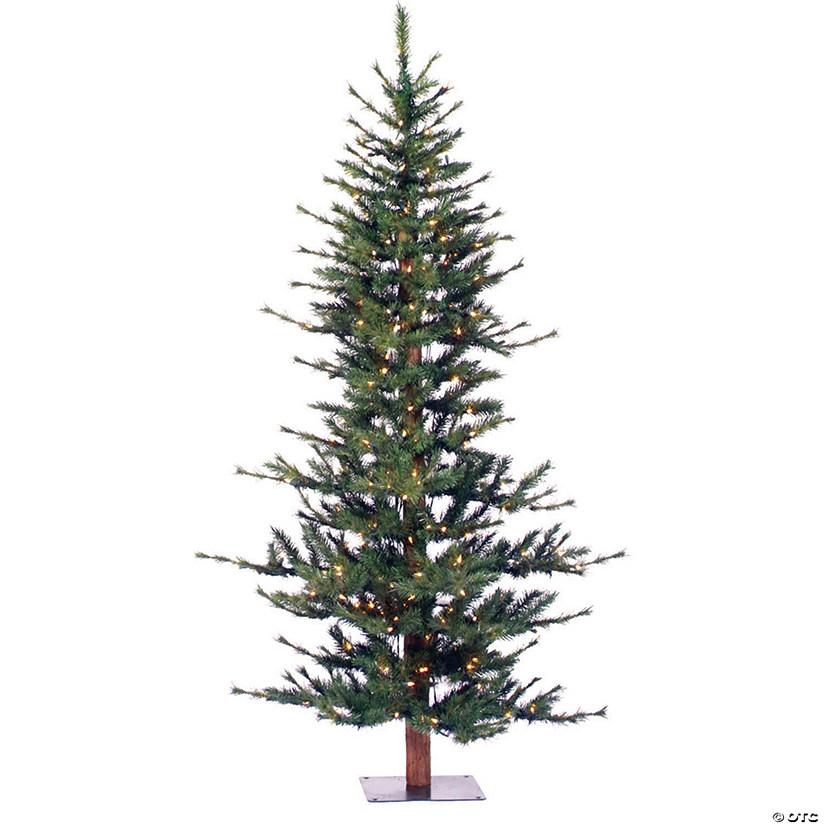 Vickerman 6' Minnesota Pine Half Christmas Tree with Clear Lights Image