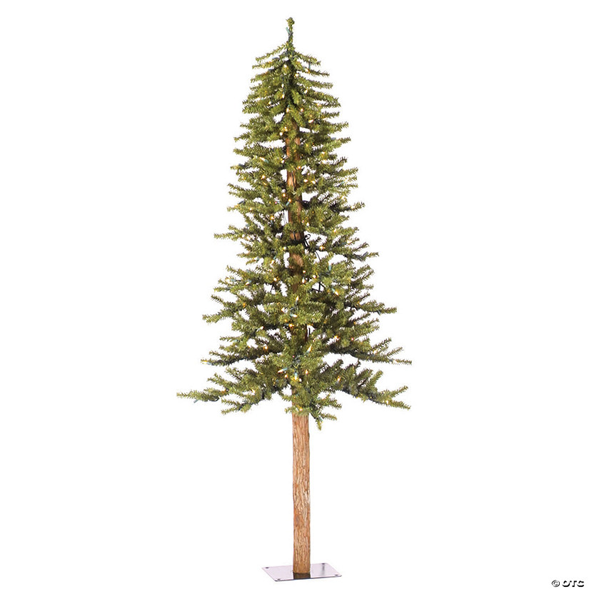 Vickerman 6' Natural Alpine Tree with Warm White Lights Image