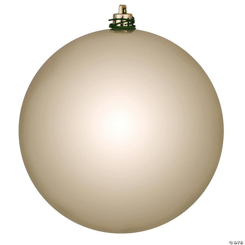 Vickerman 6" Oat Shiny Ball Ornament, 4 per Bag Image