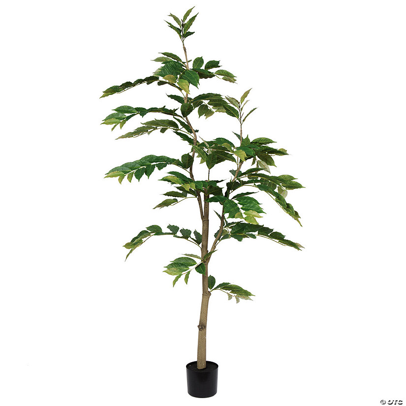 Vickerman 6' Potted Artificial Green Nandina Tree Image