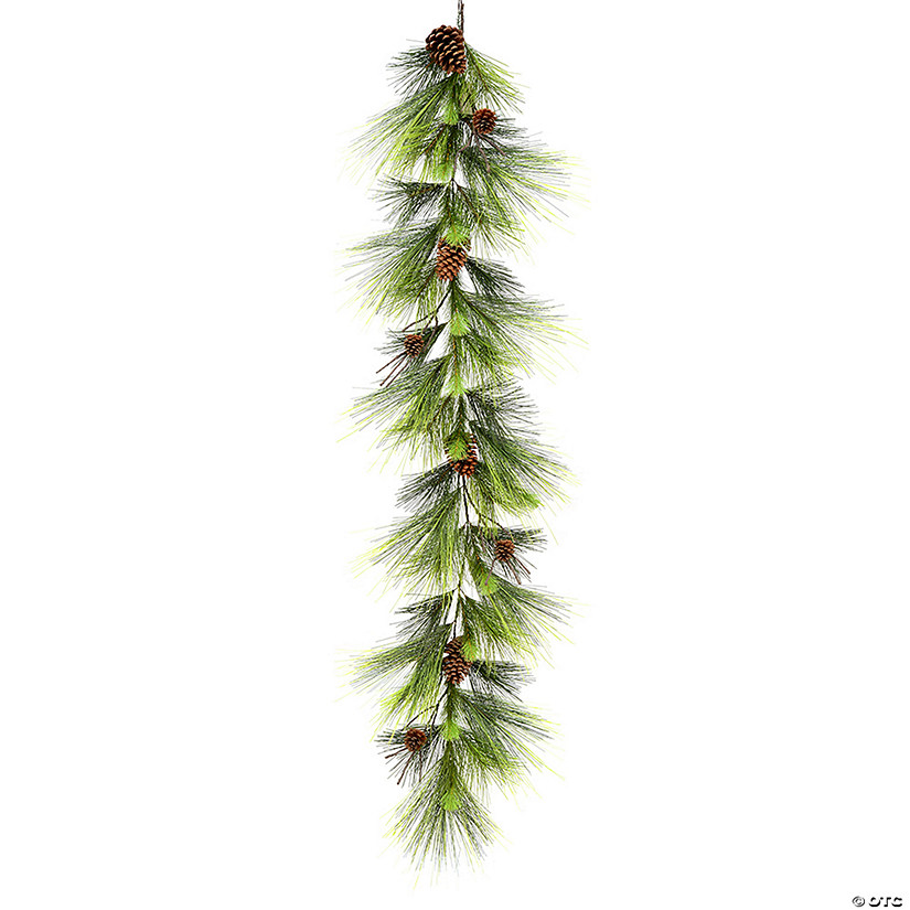 Vickerman 6' Proper 15" Boulder Pine Artificial Christmas Garland, Unlit Image