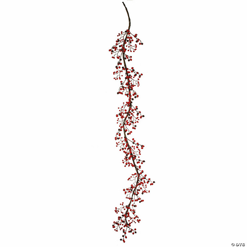 Vickerman 6' Red-Burgundy MiPropered Berry Artificial Christmas Garland, Unlit Image