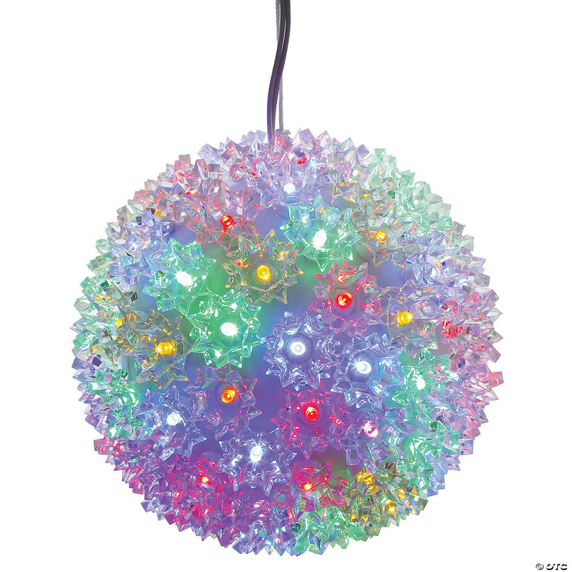 Vickerman 6" Starlight Sphere Christmas Ornament with Multi-Colored Wide Angle LED Lights Image