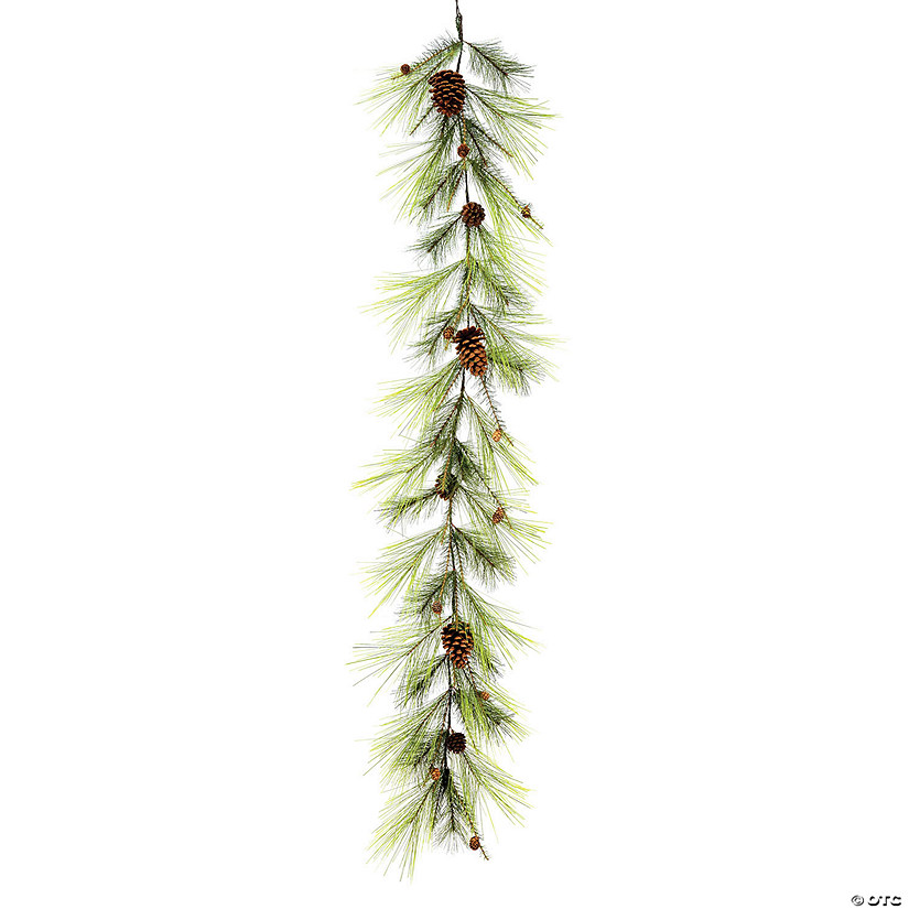 Vickerman 6' x 15" Larkspur Pine Artificial Christmas Garland, Unlit Image