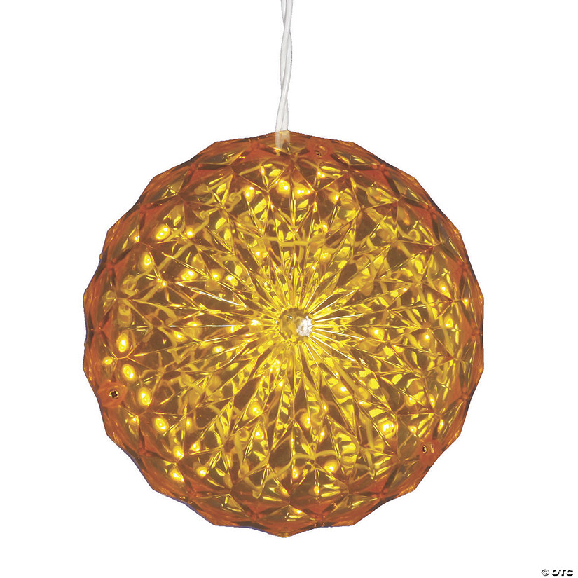 Vickerman 6" Yellow LED Crystal Ball Light Image