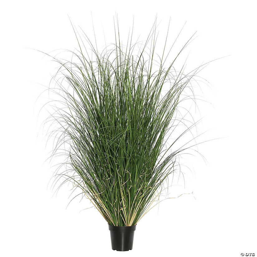 Vickerman 60" PVC Artificial Potted Green Curled Grass Image