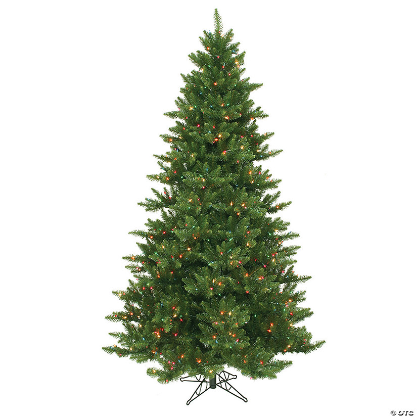 Vickerman 7.5' Camdon Fir Artificial Christmas Tree, Multi-Colored Dura-lit Lights Image